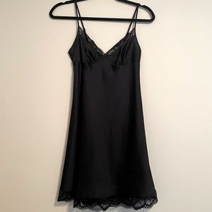 (SOLD) Black Slip Dress (XS)